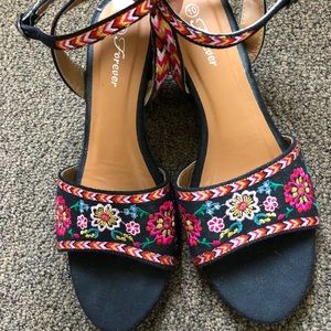 Embroidered Sandals - No offers